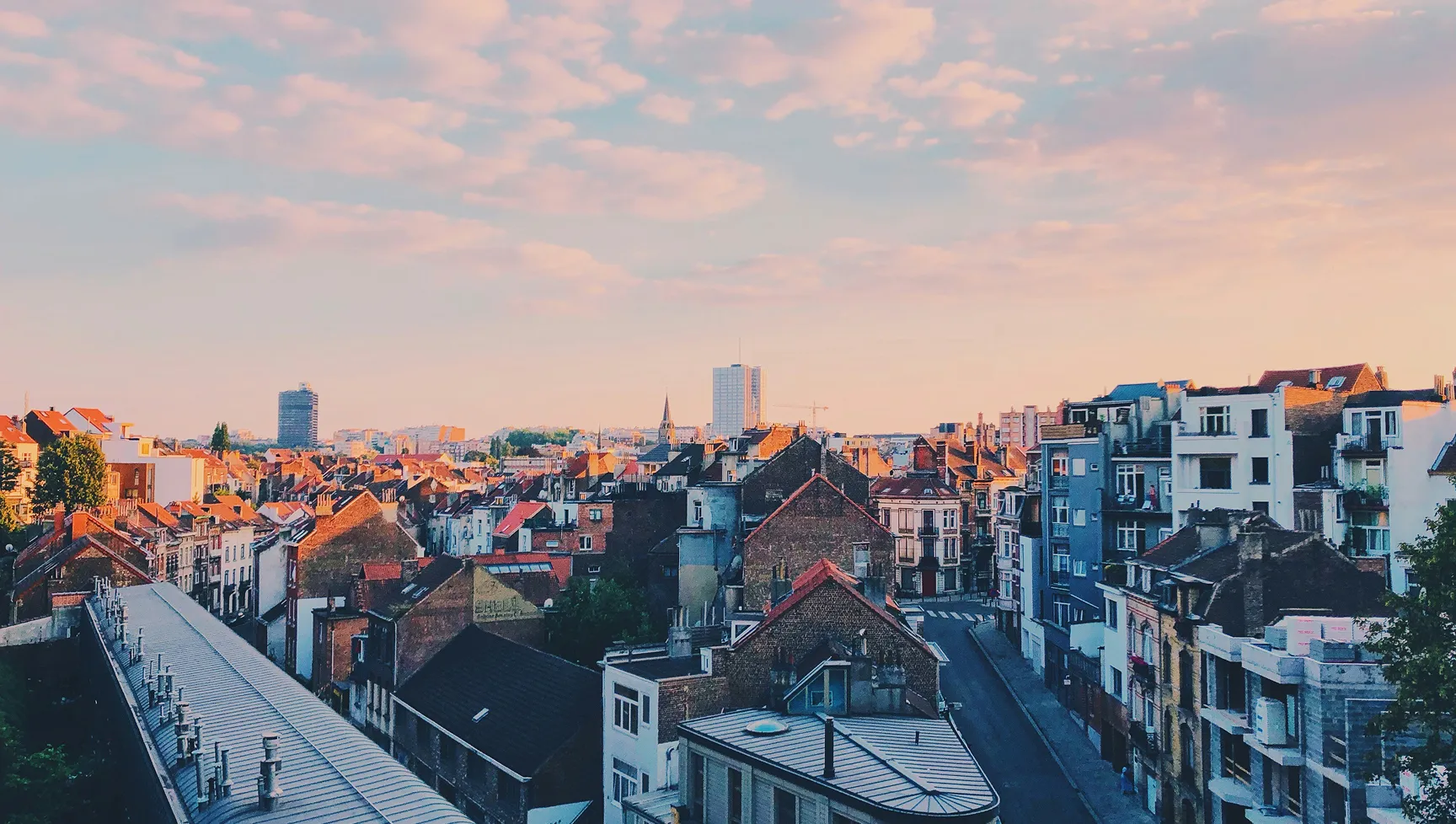 Panoramic view of Brussels