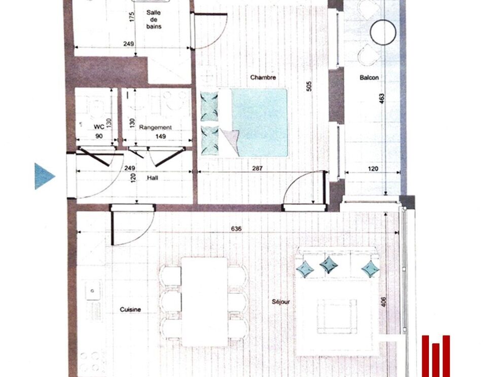 Appartement à louer à Etterbeek