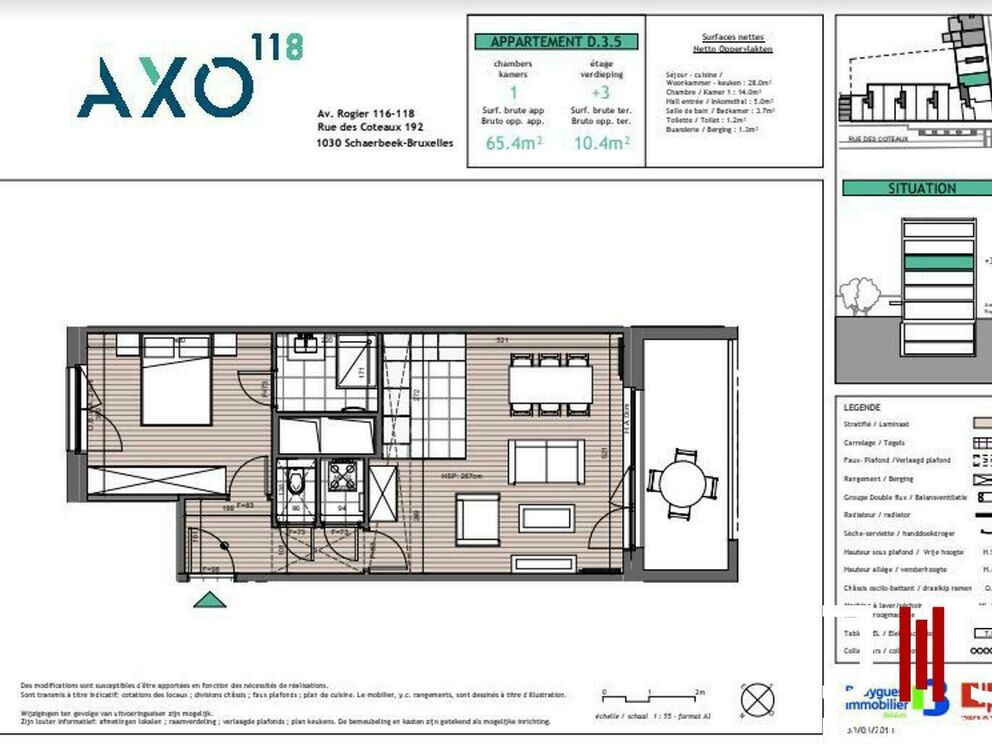 Appartement &agrave; louer &agrave; Schaerbeek