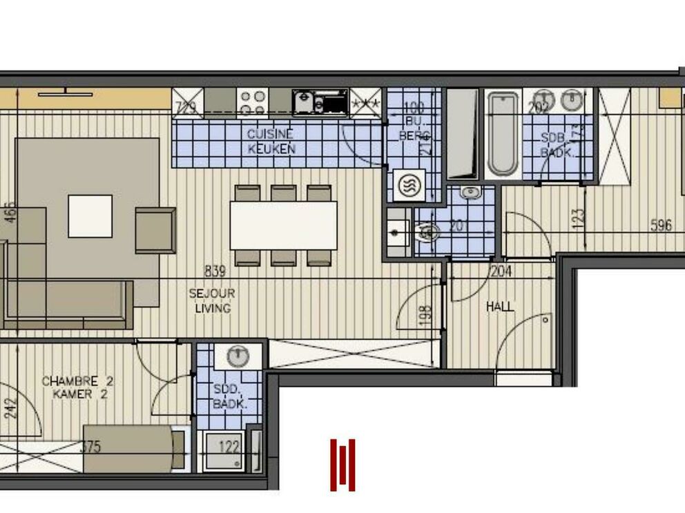 Appartement &agrave; louer &agrave; Woluwe-Saint-Lambert