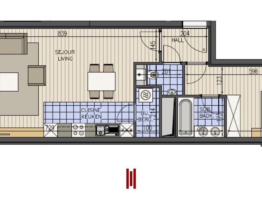 Flat for rent in Sint-Lambrechts-Woluwe
